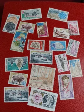 lot timbres France 1974