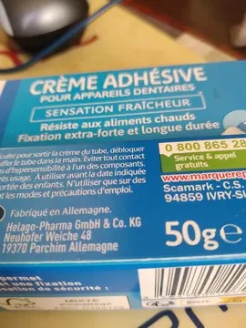creme adhesive leclerc