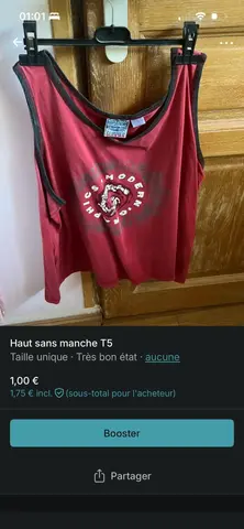 Haut sans manche T5