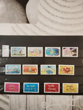 timbres français oblitérés lot AW