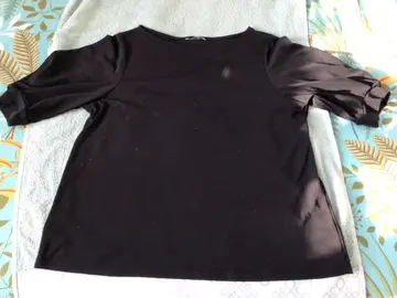 haut noir manches 3/4 T 46 H&M