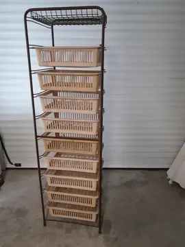 meuble avec paniers