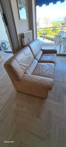 canapé en cuir quelques griffures faites par les chats