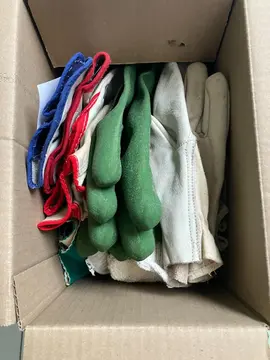 Gants de protection (L) et chaussures de sécurité (41)