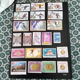 donne timbres collection étrangers 1lot par envoie jeux olympiques