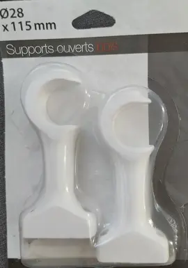 Supports ouverts bois (pour tringle à rideaux)