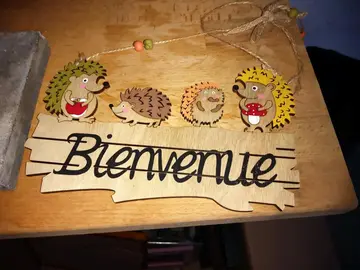 Cadre bois hérisson