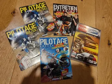 Lot de 5 DVD moto turbo tuning