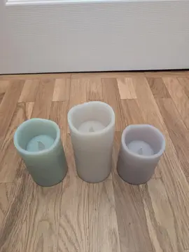 Lot de 3 bougies LED à piles