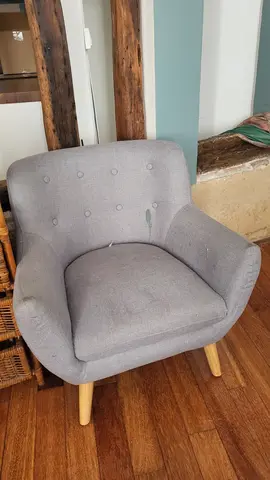 fauteuil gris