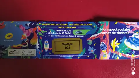 carnet de timbres "spectaculaire"