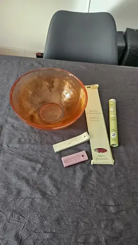 à donner saladier en verre + encens