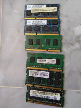 6 barrettes mémoire pour ordinateur portable 2GB