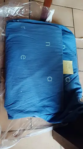 parure de drap bleu