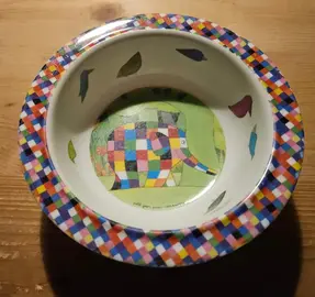 Assiette bébé Elmer l'éléphant