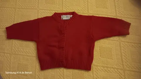 Gilet rouge fille 6 mois Dipali