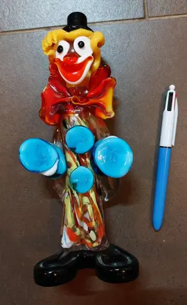 clown en pâte de verre