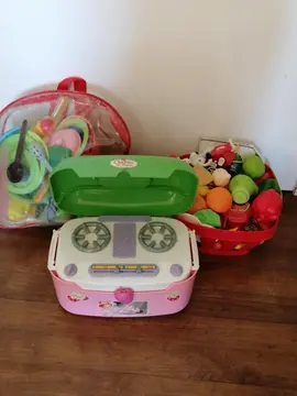 Donne lot enfant dînette, réchaud sac à dos