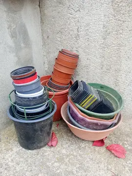 pot en plastique