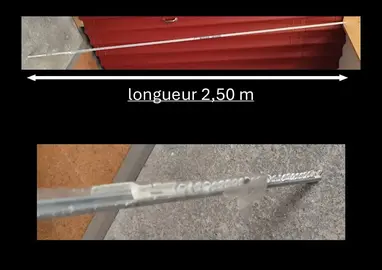 tringle chemin de fer - 2.50 m