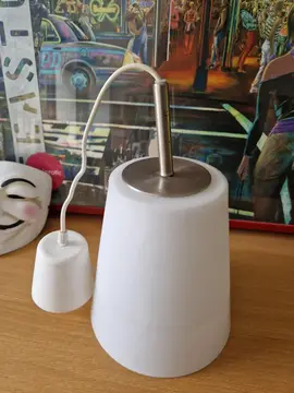 lampe suspension verre/alu