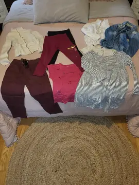 lot vêtements fille taille 5-6-7ans