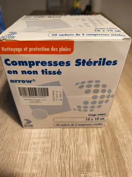 Compresses Stériles en non tissé 10X10 cm
