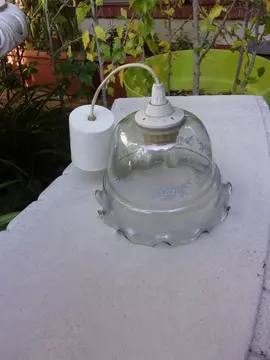 Plafonnier ou suspension 1 coupole en verre