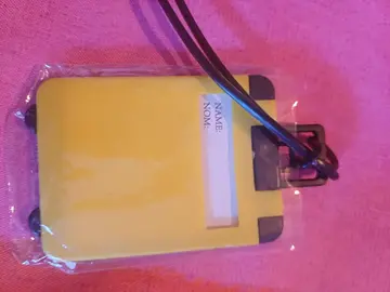 étiquette plastique pour bagage