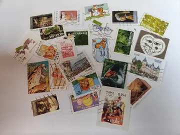 lot unique timbres Français 2008