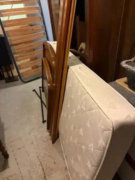lit une place, sommier, mérinos, matelas