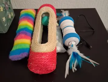 lot de jouets pour chat