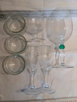 lot verres dépareillés