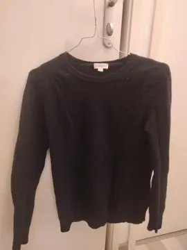 Pull bleu marine laine