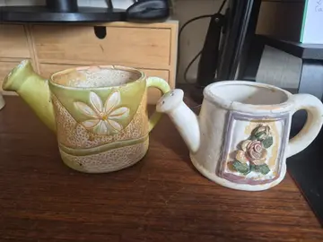 2 petits arrosoirs décoratifs