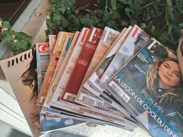 lot de magasines Elle, Gala...