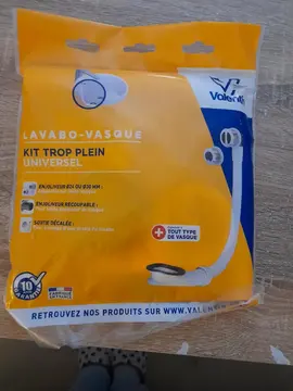 kit trop plein lavabo neuf