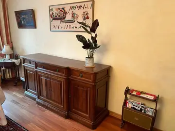 Buffet bahut Roche Bobois en bois massif (merisier) 190*53*92