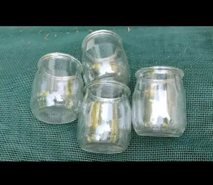 pots en verre taille yaourt