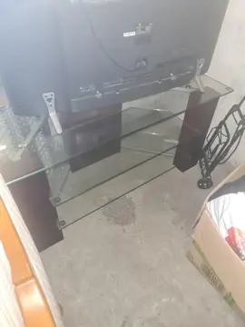 Meuble tv en verre