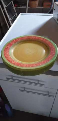 Assiettes en arcopal.