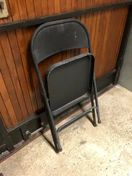 chaise métal pliante