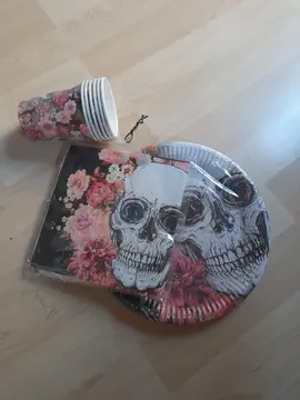 service de table halloween en carton