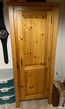 armoire penderie en pin