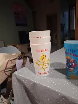 verre en plastiques