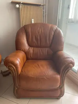 Fauteuil en cuir