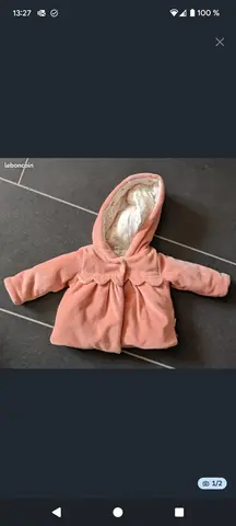 manteau bébé fille 3 mois
