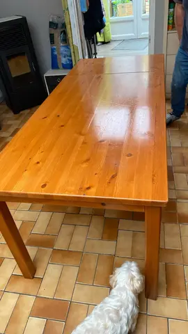 table rectangulaire 1,40sur 80 +une rallonge de 50