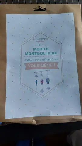 kit DIY mobile montgolfière