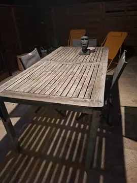 table bois extérieur